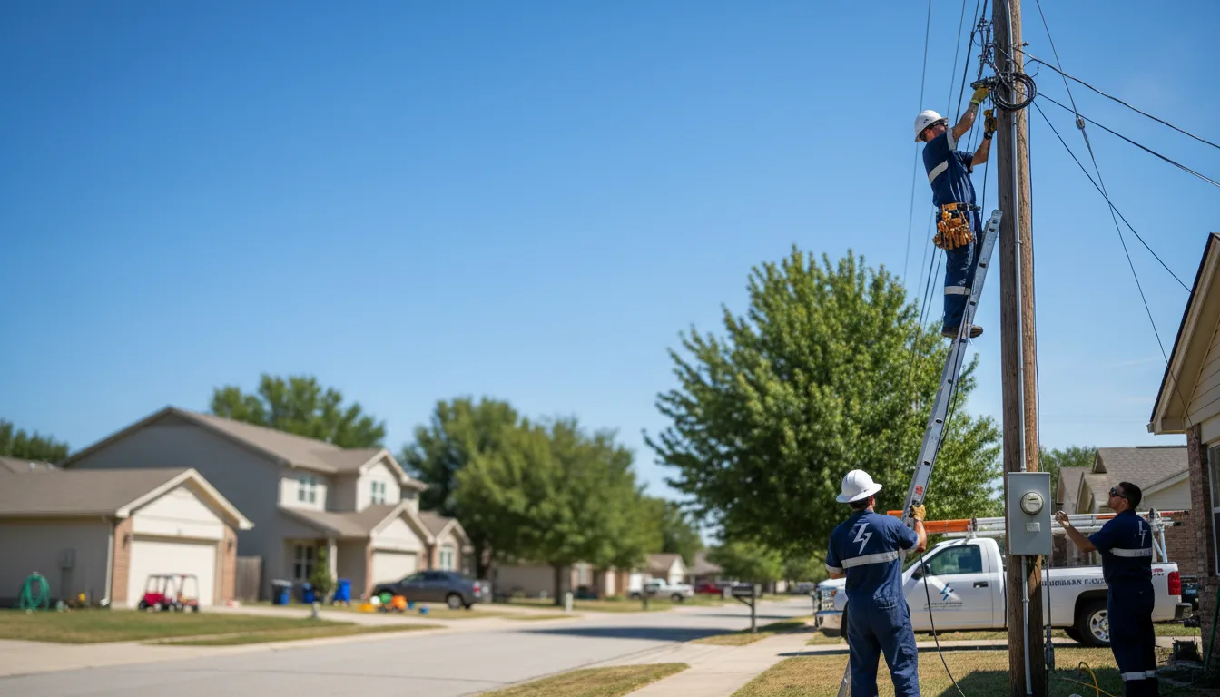 Residential electrician providing installation services in Cedar, IA